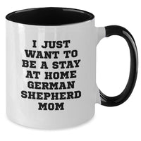Load image into Gallery viewer, Funny German Shepherd Dog Gifts for Women from Men, Two Tone Coffee Mug for Mom, Christmas Unique Gift - Additional