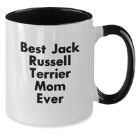 Load image into Gallery viewer, Funny Jack Russell Terrier Mom Gifts from Friends for Graduation Unique Two Tone Coffee Mugs Best Ever - Additional
