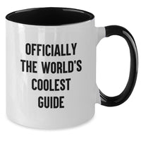Load image into Gallery viewer, Funny Guide Gifts for Guide Lovers - Officially The World's Coolest Guide - Two Tone Coffee Mug for Men on Father's Day - Additional