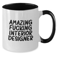 Load image into Gallery viewer, Interior Designer Keepsake Mug for Him Birthday Gift in Black and White - Additional