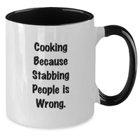 Load image into Gallery viewer, Funny Cooking Two Tone Coffee Mugs - Gifts from Friends, Family, or Coworkers for Graduation Unique Gifts - Additional