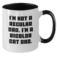 Load image into Gallery viewer, Funny Bicolor Cat Dad Humor Two Tone Coffee Mug Gifts from Men to Family - Additional
