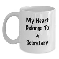 Load image into Gallery viewer, Funny Secretary Quotes White Coffee Mug Gifts for Him Her from Friends Family Coworkers - Main