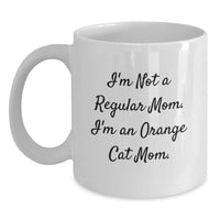 Load image into Gallery viewer, Funny Orange Cat Mom White Coffee Mug Gifts from Mom to Best Orange Cat Lover Friends and Family - Main