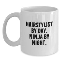 Load image into Gallery viewer, Funny Hairstylist White Coffee Mugs Christmas Unique Gifts from Family Friends Coworkers - Main