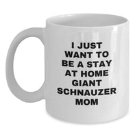 Load image into Gallery viewer, Funny Giant Schnauzer Dog Mom, White Coffee Mug, Gifts from Family for Giant Schnauzer Dog, Graduation Unique Gifts. - Main
