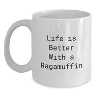 Load image into Gallery viewer, Ragamuffin Cat Lovers Funny White Coffee Mug Gifts from Friends to Men on Birthday Unique Presents - Main