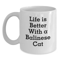 Load image into Gallery viewer, Funny Balinese Cat Lovers Gifts from Family and Friends - Life Is Better With A Balinese Cat Birthday Unique - Main