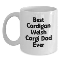 Load image into Gallery viewer, Funny Cardigan Welsh Corgi Dog Gifts for Dad - White Coffee Mug - Best Dad Ever - Main