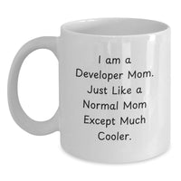 Load image into Gallery viewer, Funny Developer Mom White Coffee Mug Gifts for Developer Friends from Family - Main