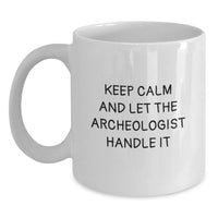 Load image into Gallery viewer, Funny Archeologist White Coffee Mug Gifts from Friends for Graduation Unique Presents - Main