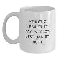 Load image into Gallery viewer, Funny Athletic Trainer Gifts for Men, White Coffee Mug, Christmas Unique Presents from Dad - Main