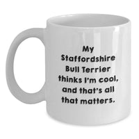 Load image into Gallery viewer, Staffordshire Bull Terrier Dog Lover Funny Coffee Mugs Gifts from Family for Birthday Unique - Main
