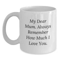 Load image into Gallery viewer, Funny Mum Gifts from Men to Mum on Graduation Unique Gifts - White Coffee Mug - Main

