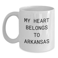 Load image into Gallery viewer, Funny Arkansas White Coffee Mug for Men Gifts from Family, Great Birthday Unique Gifts Ideas for Women Friends of Arkansas - Main