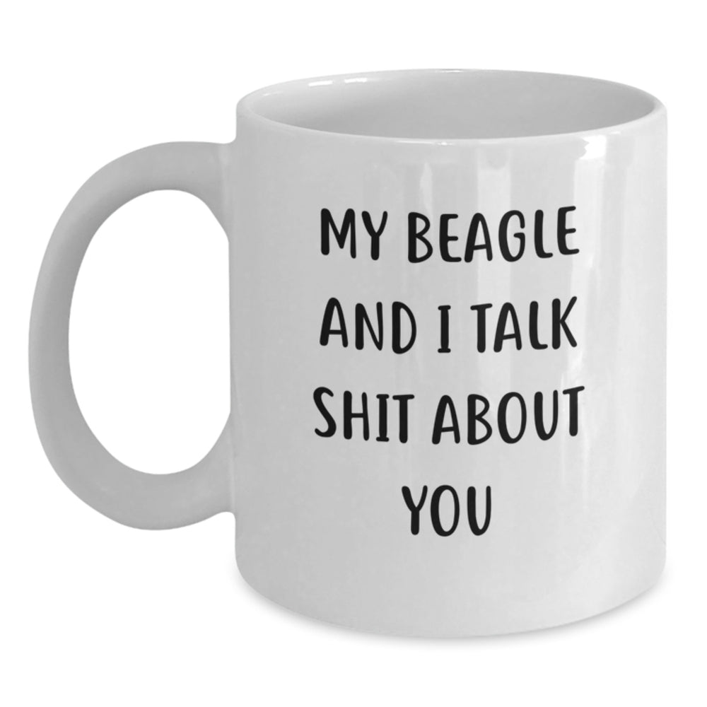 Beagle Dog Lovers Funny White Coffee Mug Gifts from Friends to Beagle Dog Parents Birthday Unique Presents - Main