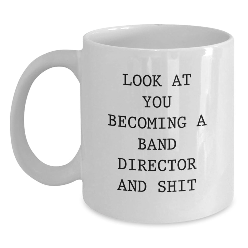 Funny Band Director White Coffee Mugs Gifts from Friends to Christmas Unique Gifts for Band Director - Main