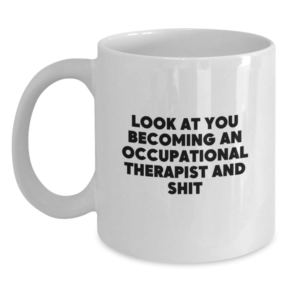 Funny Occupational Therapist Gifts, White Coffee Mug, Christmas Unique Gifts from Friends and Family - Main