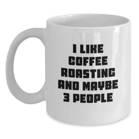 Load image into Gallery viewer, Coffee Roasting Lover Gifts from Men to Friends, Funny White Coffee Mug for Christmas Unique Presents - Main
