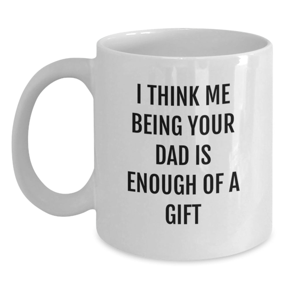 Funny Dad Gifts from Men for Dads, Unique White Coffee Mugs, Christmas Unique Gifts for Him - Main