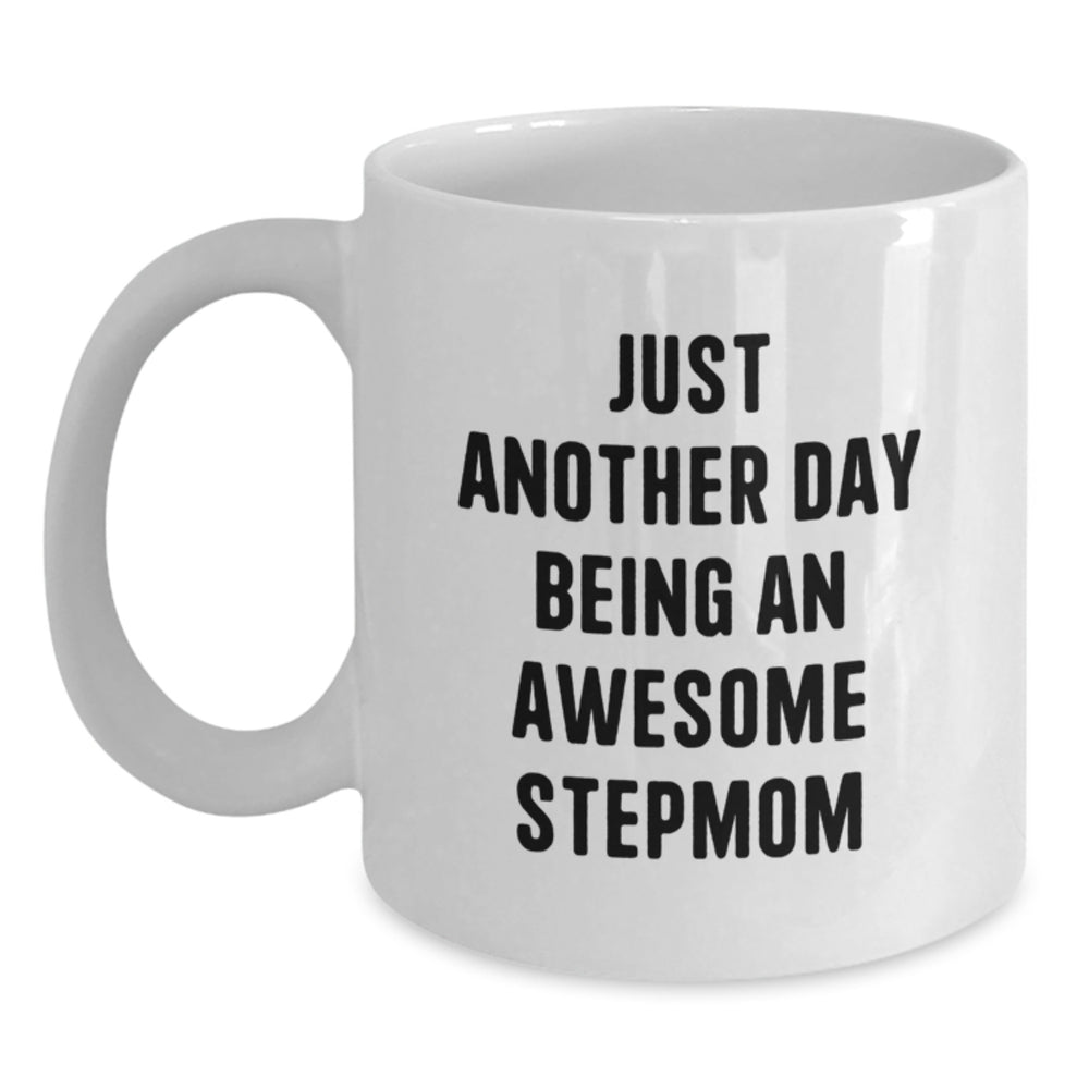 Funny Stepmom White Coffee Mugs Gifts from Family to Stepmom on Christmas Unique Presents - Main