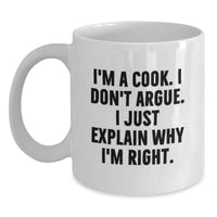 Load image into Gallery viewer, Funny Cook White Coffee Mugs for Christmas Unique Gifts from Friends to Family Members Who Love Cooking - Main
