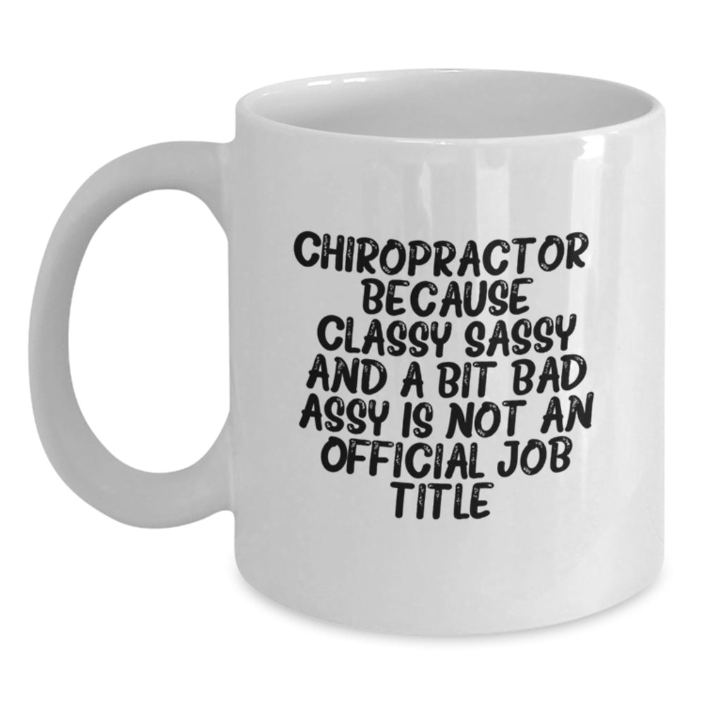 Funny Chiropractor Gifts from Family for Christmas Unique Mugs White Coffee Mug - Main