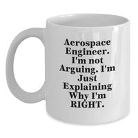 Load image into Gallery viewer, Funny Aerospace Engineer Mugs Gifts for Men, Women, Friends, Coworkers, or Family, White Coffee Mug, Christmas Unique - Main
