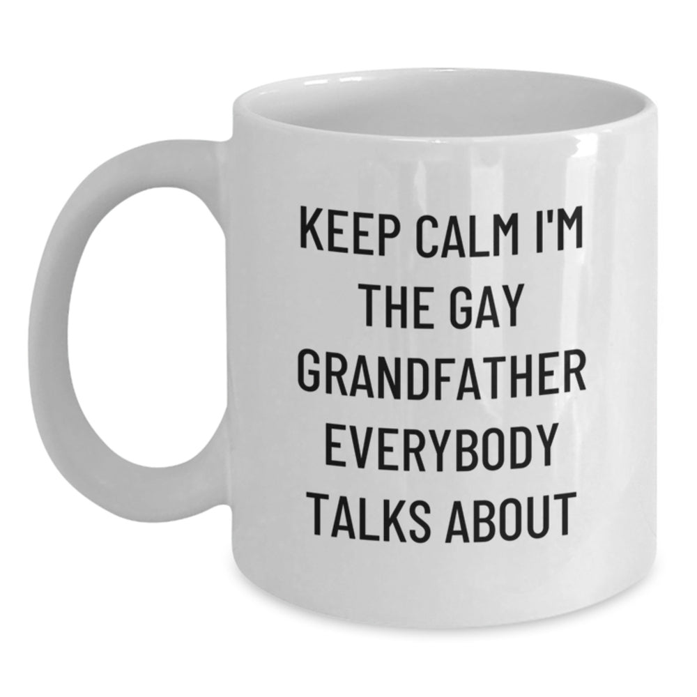 Funny Grandfather Gifts, White Coffee Mug for Grandfather, Christmas Unique Gifts from Men to Grandfather - Main