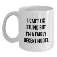 Load image into Gallery viewer, Funny Model Birthday Unique Gifts, Unique White Coffee Mug for Model Enthusiasts, Gifts from Friends, Family, or Coworkers - Main