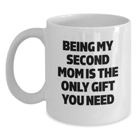 Load image into Gallery viewer, Funny Second Mom White Coffee Mugs Gifts from Men to Women for Christmas - Being My Second Mom - Main