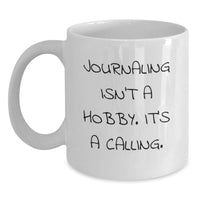 Load image into Gallery viewer, Funny Journaling Quotes Gifts for Journaling Lovers from Friends, Graduation Unique Gifts for Him or Her, White Coffee Mug - Main