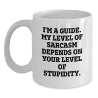 Load image into Gallery viewer, Funny Guide Gifts for Guides from Friends on Mother's Day White Coffee Mugs Sarcasm Humor - Main