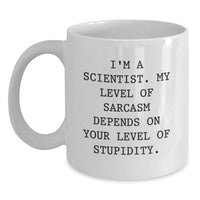 Load image into Gallery viewer, Funny Scientist Quotes Gifts from Friends for Scientist Men White Coffee Mug Christmas Unique - Main