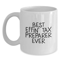 Load image into Gallery viewer, Funny Tax Preparer Gifts for Birthday Unique White Coffee Mugs from Friends - Main
