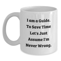 Load image into Gallery viewer, Funny Guide Gifts from Men to Guide for Father's Day Unique White Coffee Mug - Main