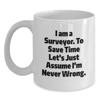 Load image into Gallery viewer, Funny Surveyor Gifts for Surveyor Mom on Mother's Day - White Coffee Mug - Main