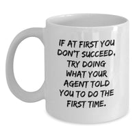 Load image into Gallery viewer, Funny Agent White Coffee Mug Gifts from Men to Agent Friends on Father's Day - Main