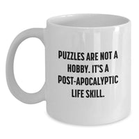 Load image into Gallery viewer, Funny Puzzles Gifts for Friends, White Coffee Mug with Quirky Quote, Perfect Graduation Unique Gifts from Family - Main