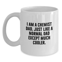 Load image into Gallery viewer, Chemist Dad Keepsake White Mug Birthday Gift for Him - Main