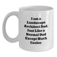 Load image into Gallery viewer, Funny Landscape Architect Dad Gifts from Family for Graduation Unique White Coffee Mugs, White - Main