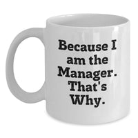 Load image into Gallery viewer, Manager Keepsake White Coffee Mug for Him Birthday Gift - Main