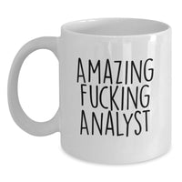 Load image into Gallery viewer, Analyst Keepsake White Coffee Mug for Him Birthday Gift Amazing Analyst - Main