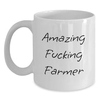 Load image into Gallery viewer, Amazing Fucking Farmer Keepsake White Coffee Mug for Him Birthday Gift - Main