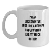 Load image into Gallery viewer, Funny Underwriter Gifts, White Coffee Mug for Underwriter, Inspirational Quote for Graduation, Gifts from Friends, Gifts for Underwriter - Main
