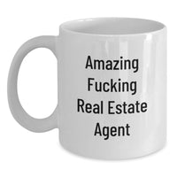 Load image into Gallery viewer, Real Estate Agent Keepsake Mug for Him Birthday Gift White 15oz Ceramic - Main
