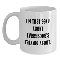 Load image into Gallery viewer, Funny Agent White Coffee Mug Gifts from Friends for Graduation Unique Agent Lover - Main