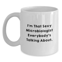 Load image into Gallery viewer, Microbiologist Keepsake White Mug for Him Graduation Gift Ceramic 11oz - Main