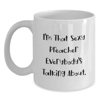 Load image into Gallery viewer, Preacher Keepsake White Coffee Mug for Him Birthday Gift - Main