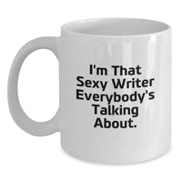 Load image into Gallery viewer, Funny Writer Gifts from Friends, White Coffee Mug for Writer Men, Graduation Unique Gifts for Him - Main